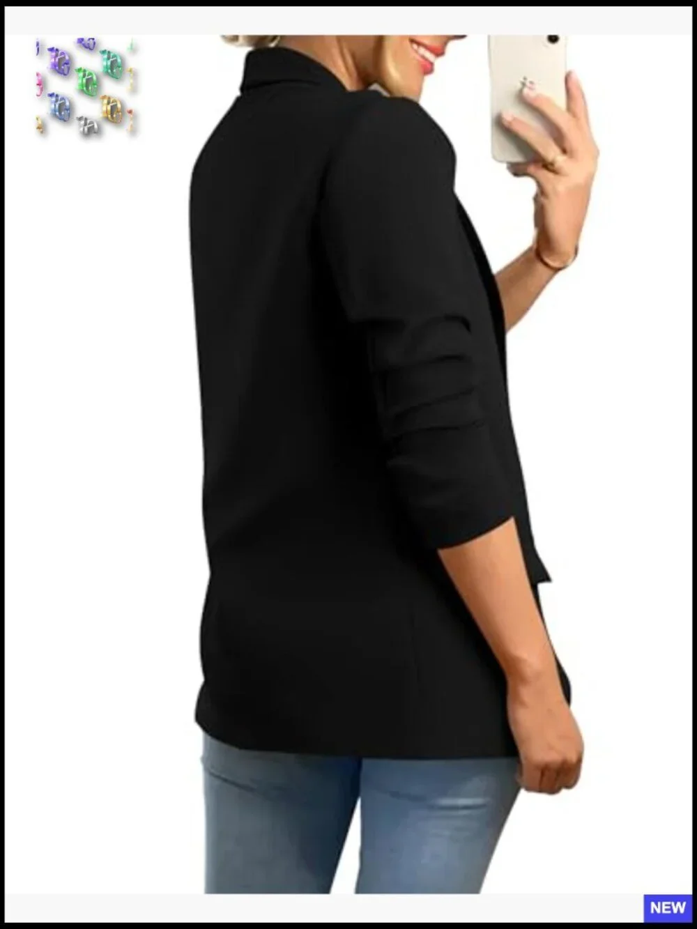 Classic Shawl Collar Blazer Elegant Business Casual Open Front Lightweight